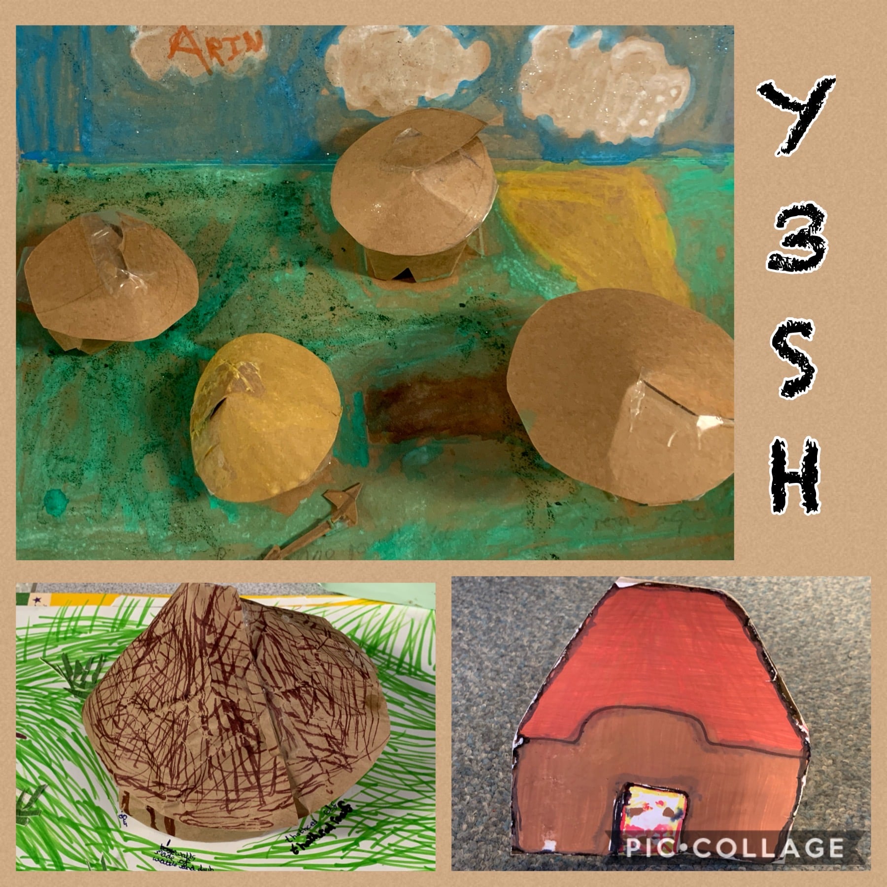 Bronze Age Houses Lydgate Junior School